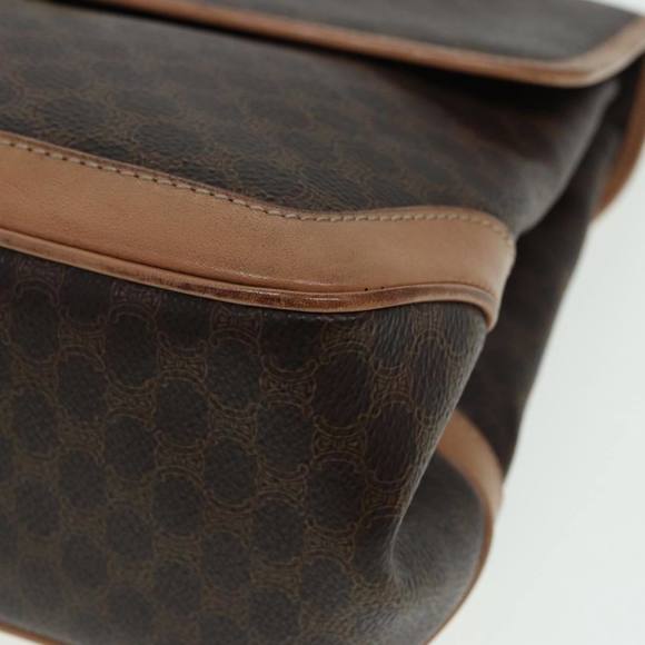 CELINE Macadam Canvas Hand Bag PVC Leather Brown Gold Auth yk14215 - Picture 16 of 16